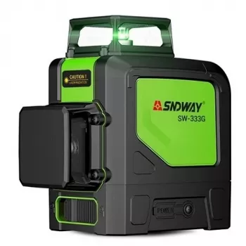 Lazerinis nivelyras SNDWAY SW-333G 30 m žalias spindulys