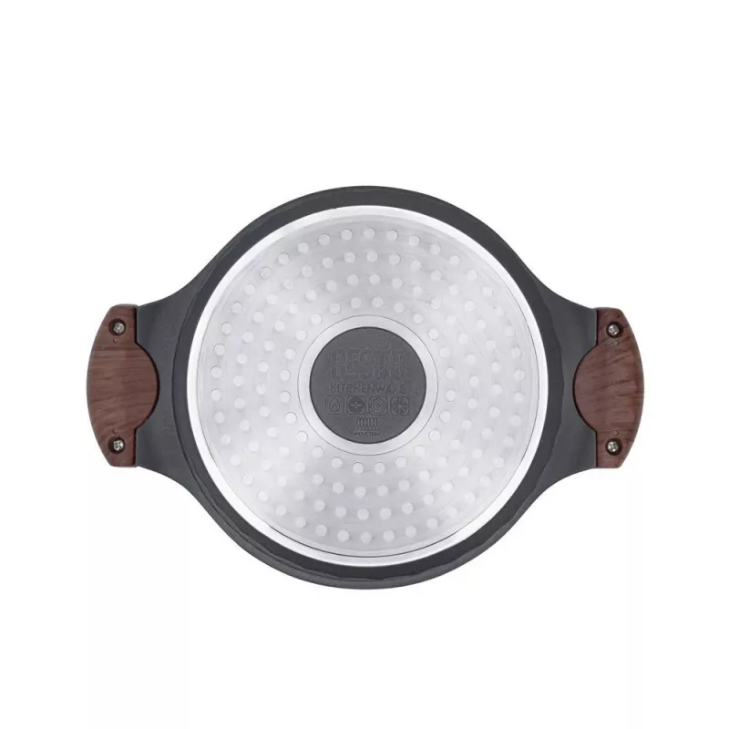 Puodas Resto Kitchenware Capella 2,6 L apvalus juodas medis