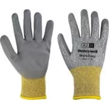 Apsauginės kumštinės pirštinės Honeywell WE22-7113G-6/XS pilkos, stiklo pluoštas, poliuretanas