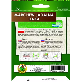 Sėklų juosta Apte Marchew LENKA 6 m – morkų sėklų juostelė sėjimui