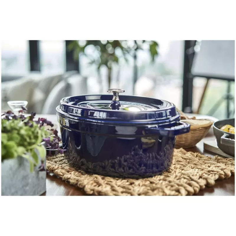 Ketaus kokotas Staub 4,25 L, 29 cm, mėlynas