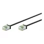 Wentronic goobay jungiamasis kabelis - RJ-45 (M) į RJ-45 (M) - 15 cm - 3,8 mm - U/UTP, neekranuotas - CAT 8.1 - halogenų neturintis, siauras, vytas - Juodas (74350)