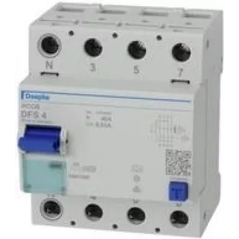 DOEPKE RCD automatinis jungiklis 40A DFS4A040-4/0,03-A A tipo 4 polių 30mA 230/400V DFS4-040-4/0,03-A (09134901)