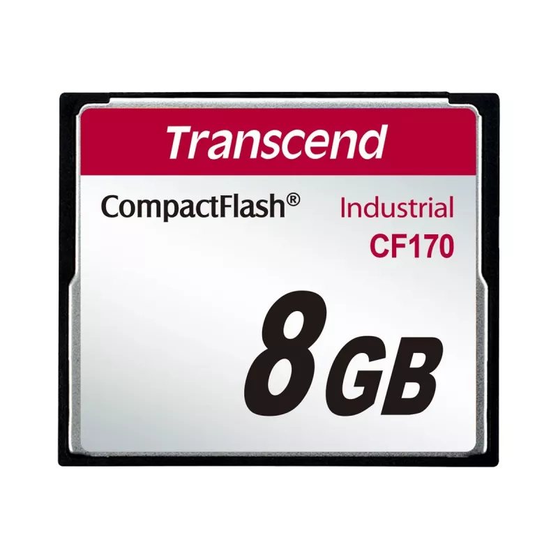 Transcend Industrial CompactFlash atminties kortelė 8GB 170x TS8GCF170