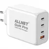 ALLNET Power Supply PSU-GaNPD-USB-1A3C-200W — 200 W GaN USB įkroviklis, 1× USB-A, 3× USB-C