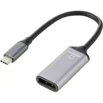 Renkforce RF-5397866 vaizdo kabelio adapteris 0,15 m DisplayPort USB-C juodai sidabrinis (RF-5397866)