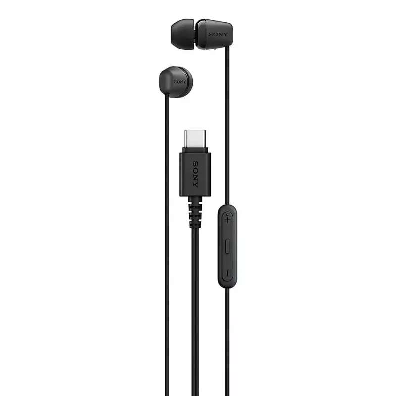 Sony IER-EX15C Ausinės Laidinės Ausinės Mikrofonas USB Type-C Juodos