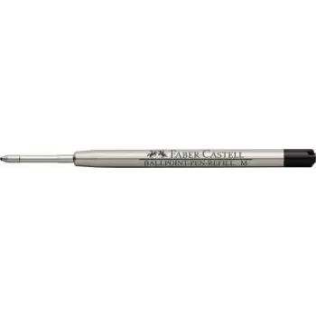 Pildymo šerdelė Faber-Castell 148740 – tušinuko užtaisas, M vidutinis, juoda, metalinis korpusas, 1 vnt.