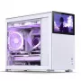 PC korpusas Jonsbo D31 STD White — Midi bokštas, plienas, grūdintas stiklas, Micro-ATX/ITX/DTX, 2×2,5 colio + 1×3,5 colio, GPU iki 400 mm, CPU aušintuvas 168 mm