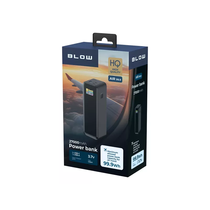 Power bank BLOW AIR99.9 27000mAh PD 140W LCD