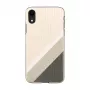Man and Wood iPhone XR dėklas pilkas juodas – apsauginis natūralaus medžio dėklas