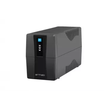 UPS ARMAC HL/850E/LED/V2 – linijinis-interaktyvus 0,85 kVA, 480 W, 12 V 7 Ah baterija, 2× E tipo lizdai, AVR, 40 dB