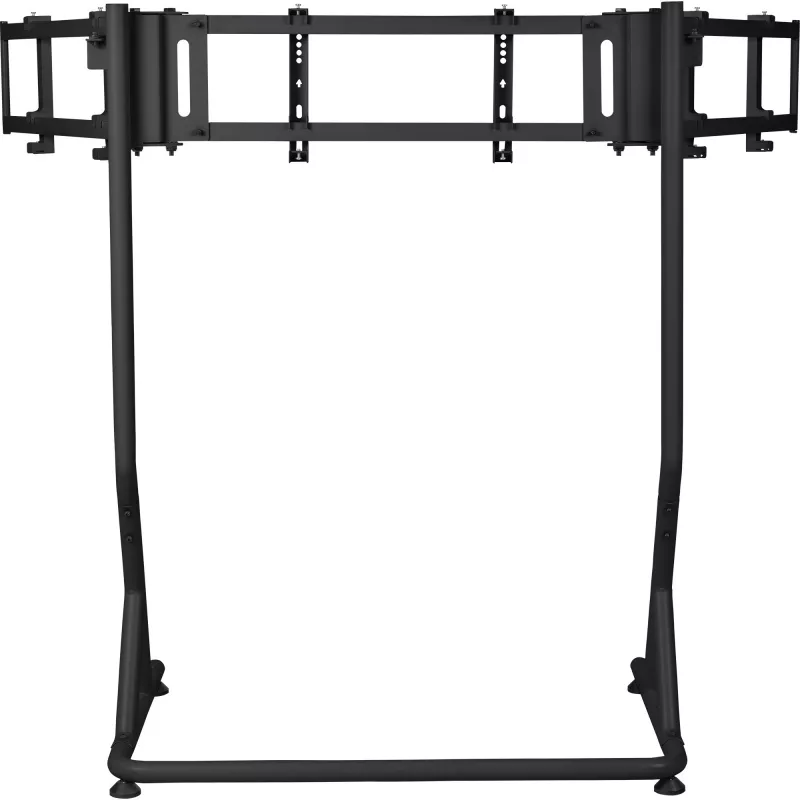 Terminėlės Triple Racing Monitor Stand Pro GSC-MSP-MDSLBB-01 grindinis monitorių stovas, 139,7 cm, 55 colių, juodas