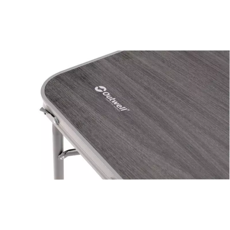 Stalas lauko Outwell Coledale L — aliuminio rėmas, dervos stalviršis, 800×1200 mm, 8,4 kg, pilkas