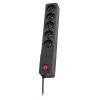 Prailginimo laidas Lestar 1,5 m juodas su jungikliu ir indikatoriumi, 10 A, 250 V, 460 W