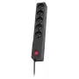 Prailginimo laidas Lestar 1,5 m juodas su jungikliu ir indikatoriumi, 10 A, 250 V, 460 W