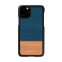 Dėklas iš medžio ir polikarbonato iPhone 11 Pro – džinsinis juodas