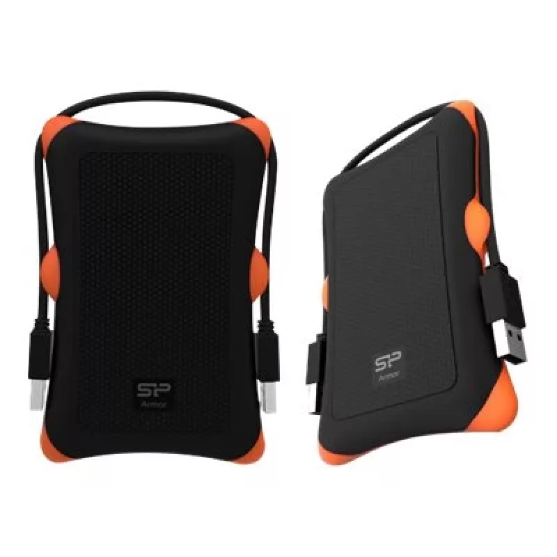 Išorinis HDD/SSD dėklas Silicon Power Armor A30, 2,5 colio vieno disko, USB 3.2 Gen 1, Micro-USB A, oranžinis/juodas
