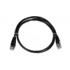 LAN pataisas Extralink Cat5e FTP 1 m, F/UTP ekranuotas, RJ-45 į RJ-45, juodas