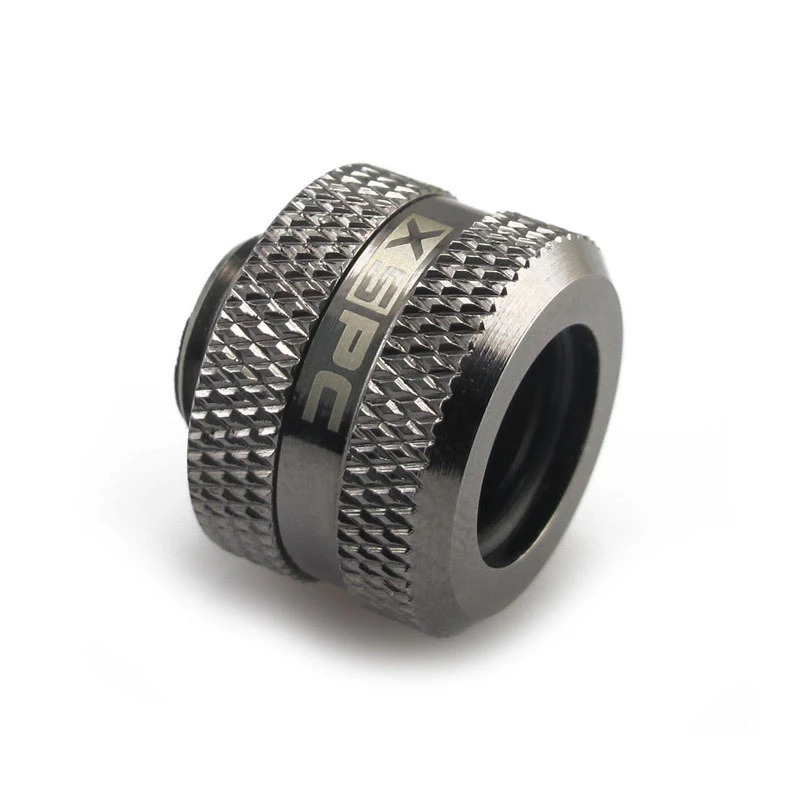 XSPC jungtis G1/4 iki 14 mm kietam vamzdžiui, juodas chromas - 8 vnt.