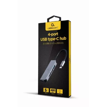 USB-C stotelė 4 prievadai, 3x USB 2.0, USB 3.1
