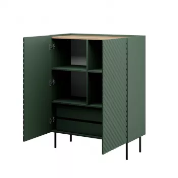 Lentyninė spinta cama meble ONDA ONDA 98×45×127 cm žalia, pastatoma prie sienos