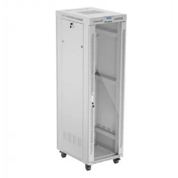 Laisvai pastatomas stovas LANBERG FF01-6842-12SL 42U, 600×800 mm, 2121 mm aukštis, 1200 kg talpa, IP20, pilka