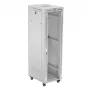 Laisvai pastatomas stovas LANBERG FF01-6842-12SL 42U, 600×800 mm, 2121 mm aukštis, 1200 kg talpa, IP20, pilka