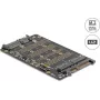 DELOCK Konverteris M.2 Key M NVMe SSD į U.2 (SFF-8639) – modelis 64354