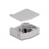 DeLOCK DIN bėgelio adapteris RJ45 lizdas – RJ45 lizdas Cat.6A pilka
