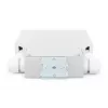 Skaidulinės optikos DIN bėgelio dėžė DIGITUS DN-963890, OS2, SC adapteris su 2 m pigtailu, plieninė, mėlyna/pilka