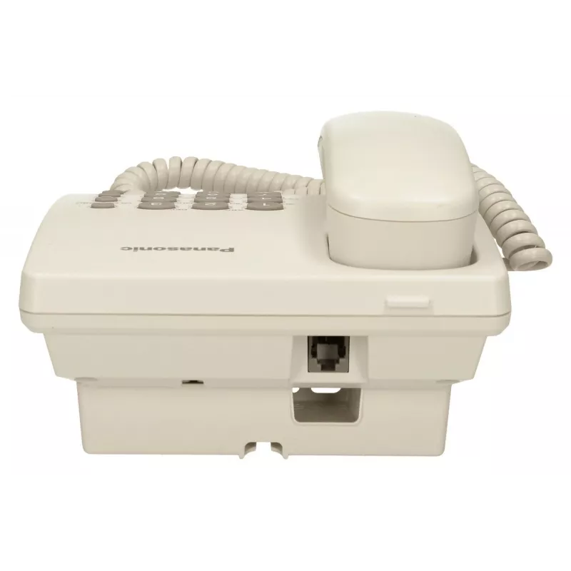 Panasonic KX-TS500PDW analoginis telefonas – 16 mygtukų, baltas, ant stalo/sienos, 100 įrašų telefonų knyga