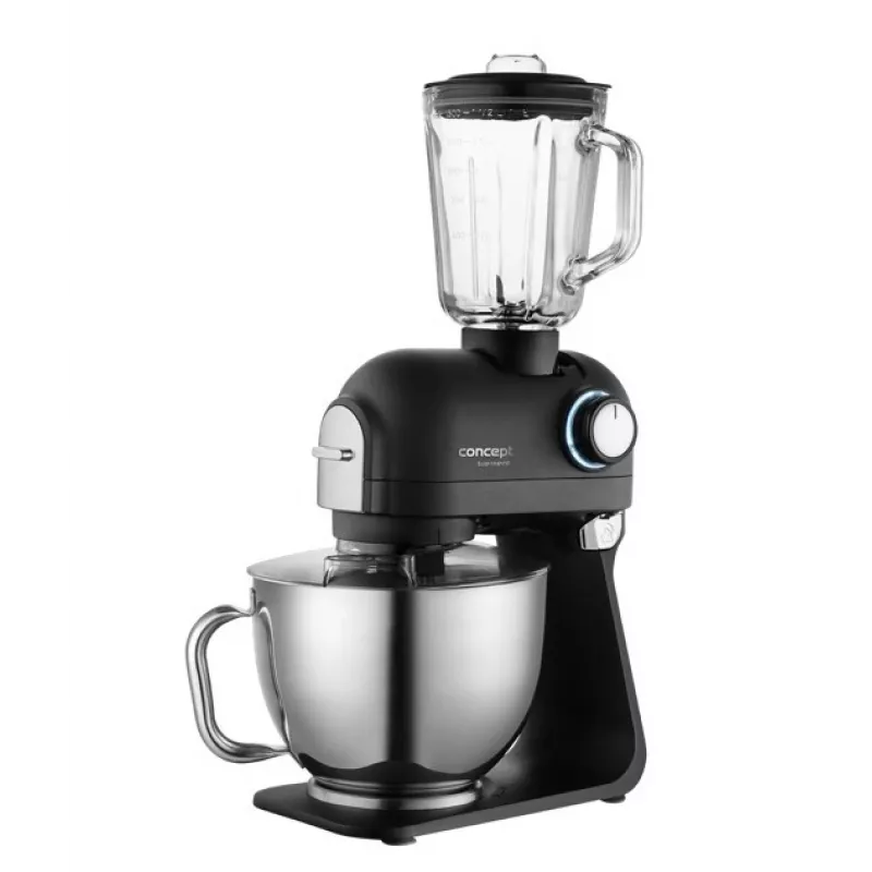 Planetarinė maišyklė Concept RM8000 - 1200 W virtuvės mašina, juoda