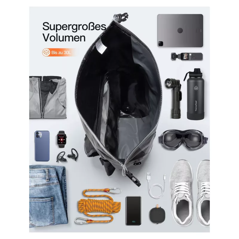 inateck kuprinė nešiojamam kompiuteriui BP06003 pilka/juoda 25-30L