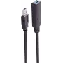 USB laidas ShiverPeaks BS13-39075 10 m USB A juodas