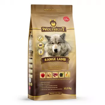 WOLFSBLUT Range Lamb Ėriena su ryžiais – sausas šunų ėdalas – 12,5 kg