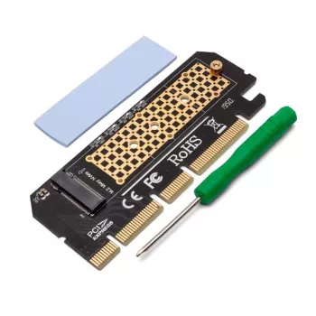 Išplėtimo kortelė M.2 NVMe M-Key PCI-E adapteris Savio AK-41