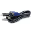 TRENDnet TK CU10 - KVM laidas - USB A tipo, 4 kontaktų, HD-15 (M) - HD-15 (M) - 3,1 m - Juoda (TK-CU10)