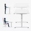 Ergonomiškas stalas mark adler Leader 7.3 White – reguliuojamas aukštis, balta spalva