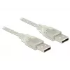 USB kabelis DeLOCK 83889 USB 2.0 2 m permatomas