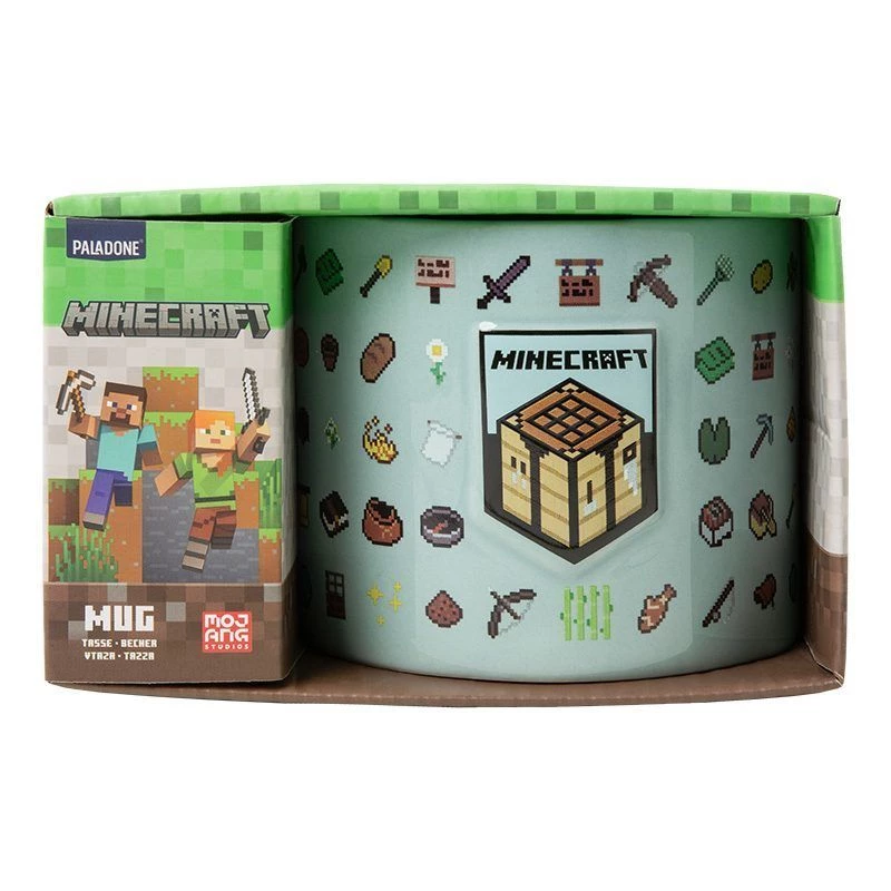 Puodelis Paladone Minecraft reljefinis dizainas PP14641MCF 330–350 ml keraminis