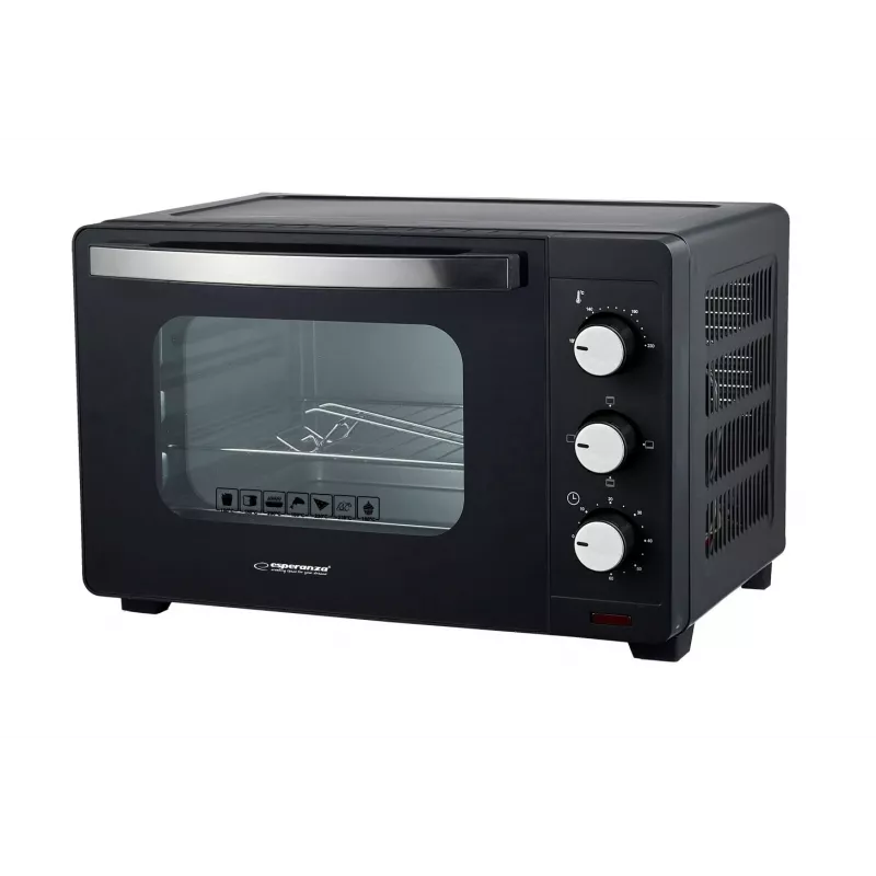 Mini orkaitė ESPERANZA EKO008N — 20 L, 1280 W, iki 230°C, mechaninis laikmatis