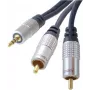 shiverpeaks SP30832-10 garso laidas 10 m 3,5 mm 2 x RCA mėlynas - chromuotas (SP30832-10)