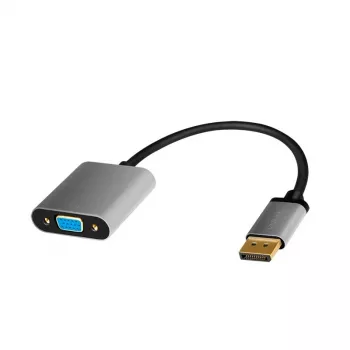 LogiLink CDA0109 adapteris DisplayPort į VGA, 0,15 m, juoda/pilka