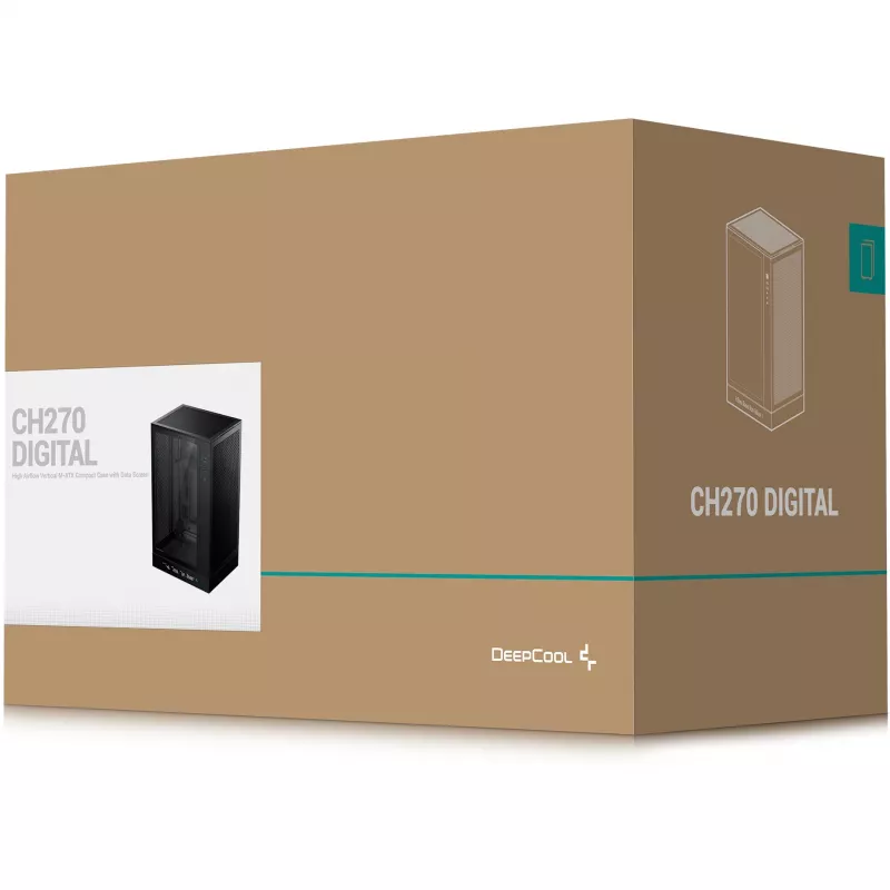 Korpusas DeepCool CH270 (R-CH270-BKNDM0-G-1)