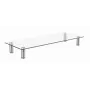 GEMBIRD MS-TABLE-GM-01 stiklinis monitoriaus stovas, juodas, 580×210×90 mm, iki 20 kg