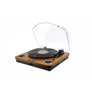 Patefonas su diržine pavara AKAI ATT-11BT – ruda, 33/45/78 aps./min., 0,8 W RMS