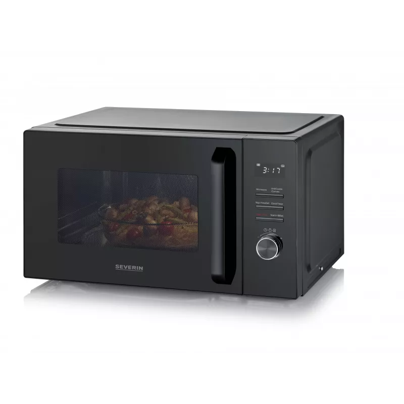 Kombinuota mikrobangų krosnelė SEVERIN MW 7798, ant stalviršio, 29 L, 900 W, juoda, 315 mm sukamoji lėkštė