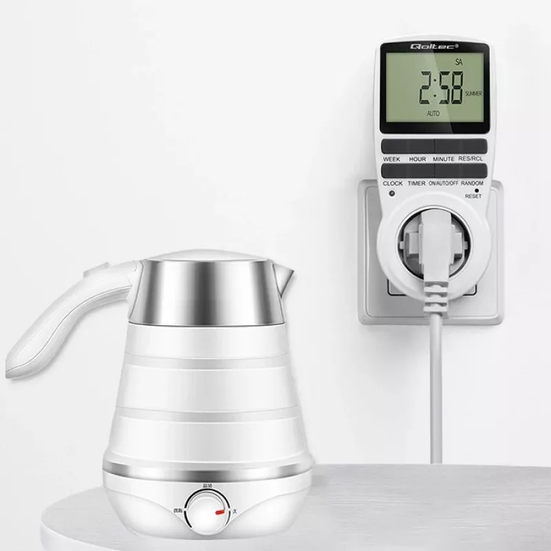 Elektroninis laikmatis QOLTEC PC0628 su LCD ekranu, 24 valandų atgalinis skaičiavimas
