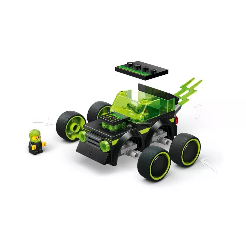 LEGO CITY 60484 Lenktyninis Automobilis - Žaidimų Lenktynių Automobilis
